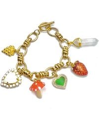 Achala Handcrafted - Magali Mushroom Charm Bracelet - Lyst