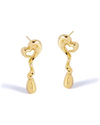 Potoska - Loff Face On Maxi Stud Earrings - Lyst