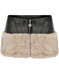 OW Collection - Kendra Faux Leather Mini Skirt - Lyst