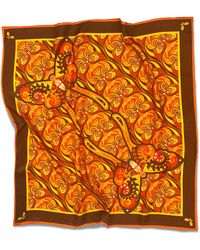 Henelle - Butterfly Effect Sunset Large Silk Scarf - Lyst