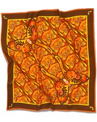 Henelle - Butterfly Effect Sunset Large Silk Scarf - Lyst