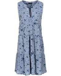 Conquista - Sleeveless Floral A Line Dress - Lyst