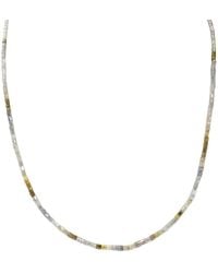 Rahul's Jewels - 16"-18" Adjustable Length Genuine Diamond Tube Necklace, 22.00 Carats Diamond Weight - Lyst