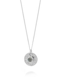 Nellou Jewellery - Topaz Luna Disc Necklace - Lyst