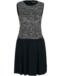 Conquista - Sleeveless Knit Dress With Solid Colour Detail - Lyst