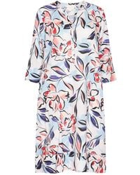 NoLoGo-chic - Capri Print Tunic Classic Dress Linen Multi - Lyst