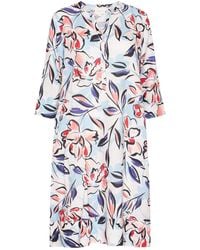 NoLoGo-chic - Capri Print Tunic Classic Dress Linen Multi - Lyst