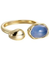 Vanimy - Seren Droplet Gemstone Open Ring - Lyst