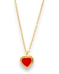 1610Istanbul - Enamel Heart Necklace - Lyst