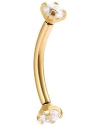 Vanhi - Crystal Titanium Rook Barbell - Lyst
