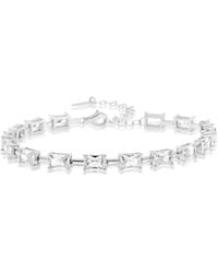 SHYMI - Emerald Shape Bar Tennis Bracelet - Lyst