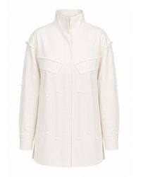 Khris K - Milky Oversized Structured Denim Jacket - Lyst