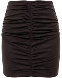AGGI by HALEWSKI - Ruth Dark Chocolate Mini Skirt - Lyst