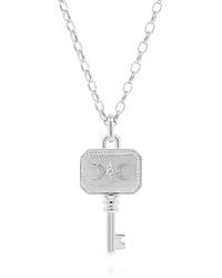 Cote Cache - Cote Cache Key Pendant Chain Necklace - Lyst