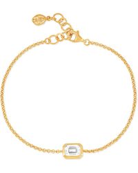 Dower & Hall - Topaz Octagon Chain Bracelet - Lyst
