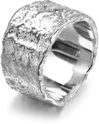 Lucy Quartermaine - Solid Sterling Wide Hula Ring - Lyst