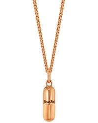 True Rocks - 18Kt Plated Mini Pill Pendant - Lyst