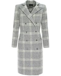 AVENUE No.29 - Check Wool Chester Coat - Lyst