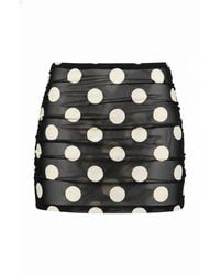 Montce - Polka Dot Ruched Micro Skirt - Lyst
