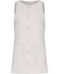 NAZLI CEREN - Odette Crepe Mini Dress In Vanilla Ice - Lyst