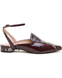 Alterre - Burgundy Python Marilyn Pointed Loafer - Lyst