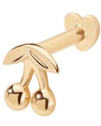 Vanhi - 14K Solid Cherry Flat Back Stud - Lyst