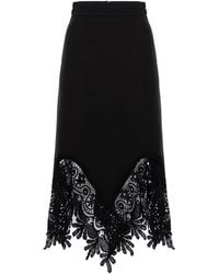 concept A trois - Skirt With Lace Details - Lyst