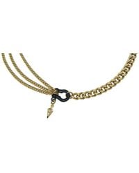 Rachel Nathan - Shackle Trilogy: Matte & Art Deco Drop Necklace - Lyst