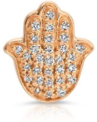 Maya Brenner - Pavé Charm Stud - Lyst