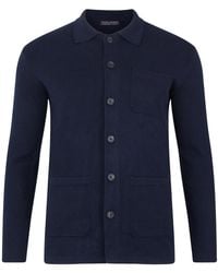 Paul James Knitwear - Midweight Cotton Benjaminn Work Shirt - Lyst