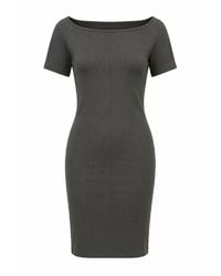 Conquista - Sculpted Rib Short-Sleeve Dress - Lyst