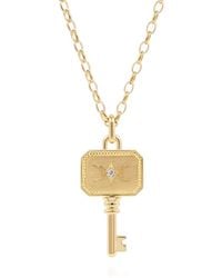Cote Cache - Cote Cache Key Pendant Chain Necklace - Lyst