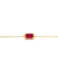 Belinda Jewelz - Ruby Birthstone Bolo Bracelet - Lyst