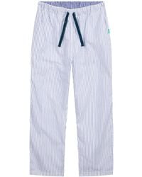 Lounge - Organic Cotton Loungewear Trousers-Pants And Striped Design - Lyst