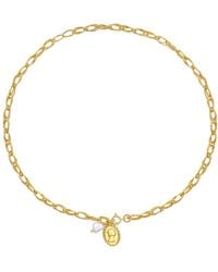 Classicharms - Carved Pendant & Pearl Necklace - Lyst