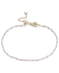 KAMARIA - Enamel Beaded Chain Bracelet - Lyst