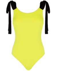 Helene Galwas - Giulia Swimsuit Yellow - Lyst
