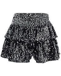 Alive New York City - Discotheque Ruffle Mini Skort - Lyst