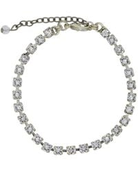 Vickisarge - Neutrals The Clear Tennis Bracelet - Lyst