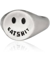 Cartography - Eat Shit Smiley Ring - Lyst
