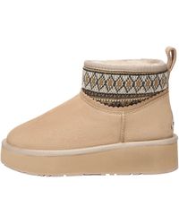 EverAu Australia - Neutrals Plover Ankle Platform Boots - Lyst