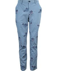 lords of harlech - Charles Love Floral Embroidery Pants - Lyst