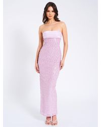 Miss Circle Lainey Satin Sequin Pearls Beaded Maxi Dress in White | Lyst Miss Circle Lainey Satin Sequin Pearls Beaded Maxi Dress in White | Lyst