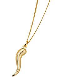 Posh Totty Designs - 9Ct Horn Charm Necklace - Lyst