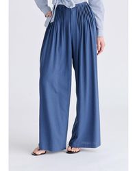 Paisie - Front Pleats Detail Wide Leg Trousers - Lyst