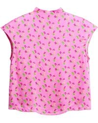 Lost Pattern - ”Beach Blossom“ Satin Top - Lyst
