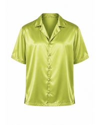 Hustle - Acid Lemonade Satin-Shirt - Lyst
