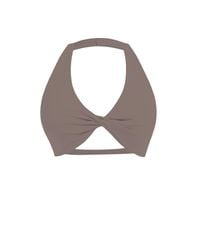 GOD SAVES QUEENS - Second Skin Studio Crop Top Mushroom - Lyst