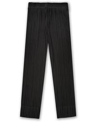 Wild Cosmos - Natalia Plissé Satin Tapered Crop Pant - Lyst