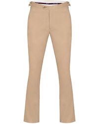 DAVID WEJ - Neutrals Ashford Relaxed Trouser With Side Adjusters - Lyst